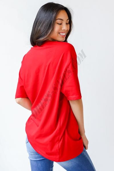 On Discount ● Red Glory Glory Script Tee ● Dress Up - -2