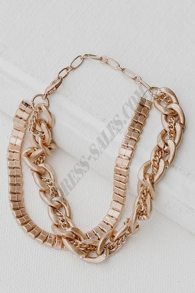 On Discount ● Avery Gold Layered Bracelet ● Dress Up - -3