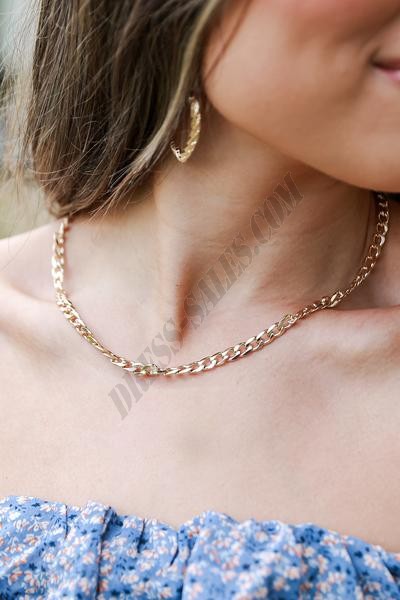 On Discount ● Ashton Gold Chain Necklace ● Dress Up - -2