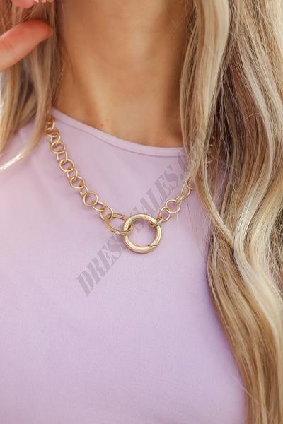 On Discount ● Natalie Gold Chain Necklace ● Dress Up - -2