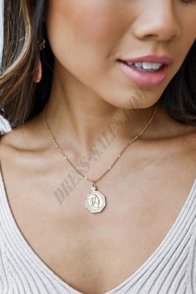 On Discount ● Lizzie Gold Coin Necklace ● Dress Up - -0