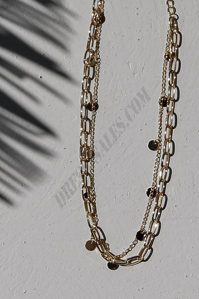 On Discount ● Bailey Gold Layered Necklace ● Dress Up - -2