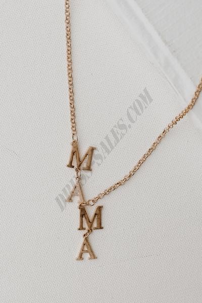 On Discount ● Mama Gold Necklace ● Dress Up - -3