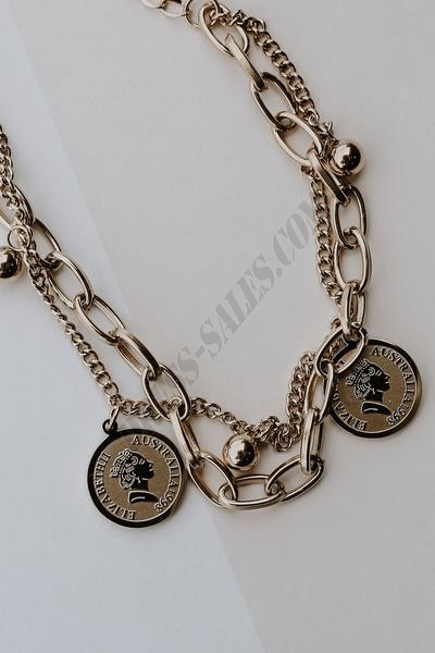 On Discount ● Alexis Gold Coin Layered Bracelet ● Dress Up - -2