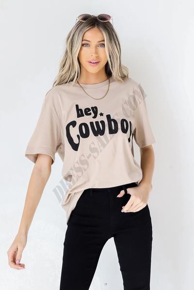 On Discount ● Hey Cowboy Graphic Tee ● Dress Up - -2