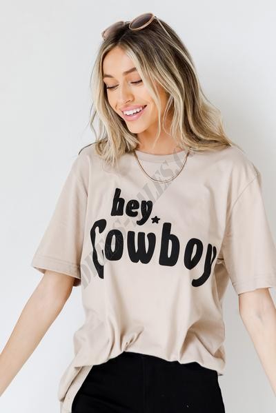On Discount ● Hey Cowboy Graphic Tee ● Dress Up - -6