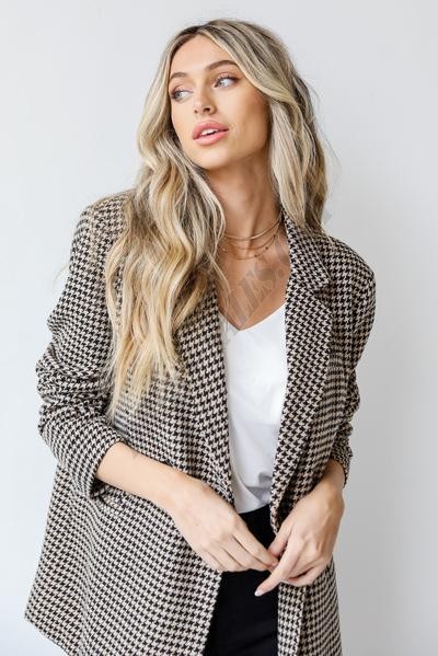 Miss Punctuality Houndstooth Blazer ● Dress Up Sales - -1