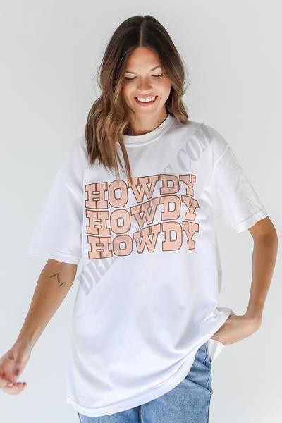 On Discount ● Howdy Graphic Tee ● Dress Up - -2