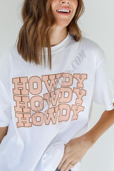 On Discount ● Howdy Graphic Tee ● Dress Up - -1