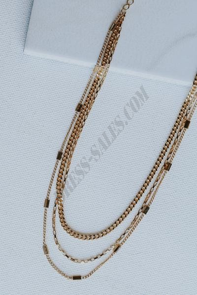 On Discount ● Emma Gold Layered Necklace ● Dress Up - -1