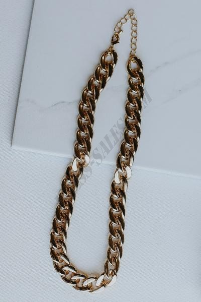 On Discount ● Harper Gold Chain Necklace ● Dress Up - -3
