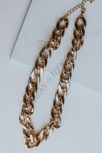 On Discount ● Gianna Gold Chain Necklace ● Dress Up - -3