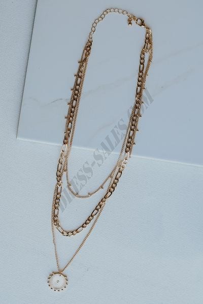 On Discount ● Olivia Gold Layered Necklace ● Dress Up - -3