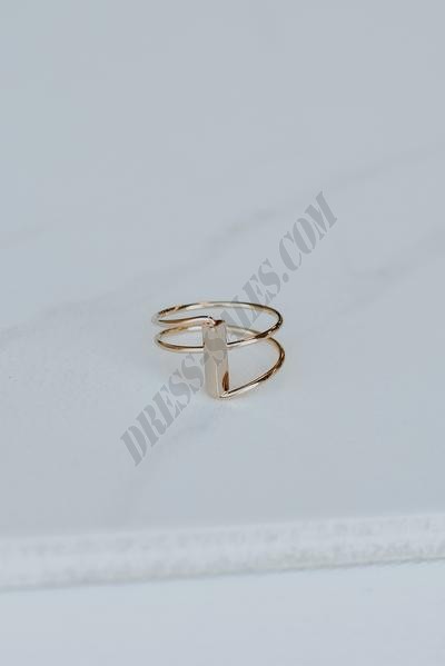 On Discount ● Scarlett Gold Ring ● Dress Up - -1