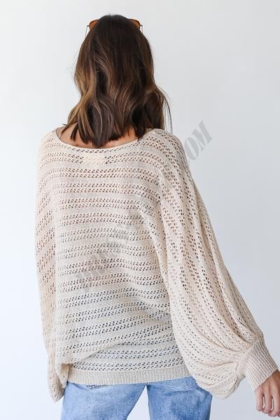 On Discount ● Breezy Mornings Loose Knit Sweater ● Dress Up - -7