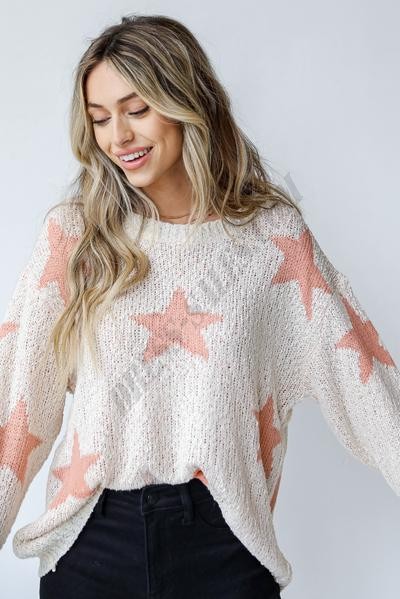 On Discount ● In The Spotlight Star Sweater ● Dress Up - -1