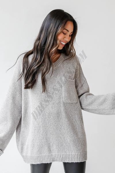 On Discount ● Warm My Heart Oversized Sweater ● Dress Up - -0