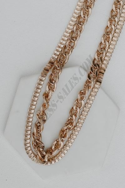 On Discount ● Callie Gold Layered Chain Necklace ● Dress Up - -0