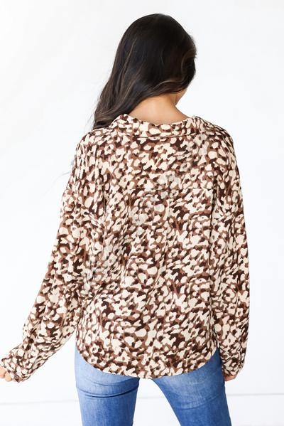 On Discount ● Got The Drama Leopard Blouse ● Dress Up - -4
