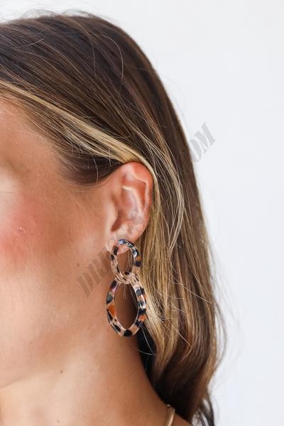 On Discount ● Maggie Leopard Statement Earrings ● Dress Up - -0