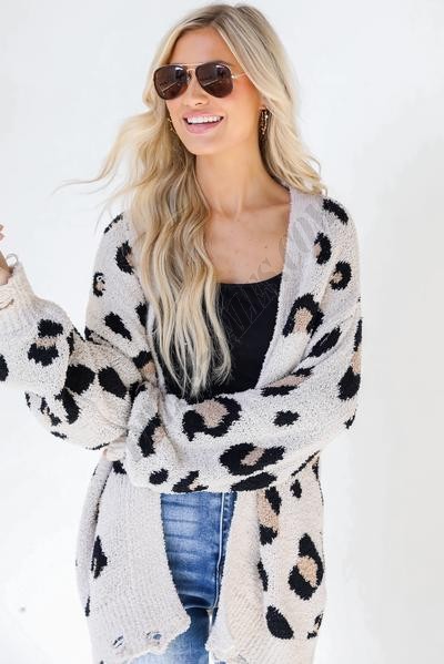 On Discount ● That Cozy Feeling Leopard Sweater Cardigan ● Dress Up - -9