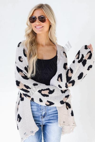 On Discount ● That Cozy Feeling Leopard Sweater Cardigan ● Dress Up - -3