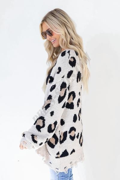 On Discount ● That Cozy Feeling Leopard Sweater Cardigan ● Dress Up - -5