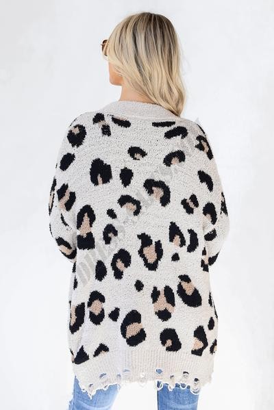 On Discount ● That Cozy Feeling Leopard Sweater Cardigan ● Dress Up - -7