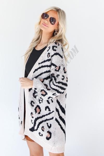 On Discount ● Earn Your Spot Leopard Sweater Cardigan ● Dress Up - -6