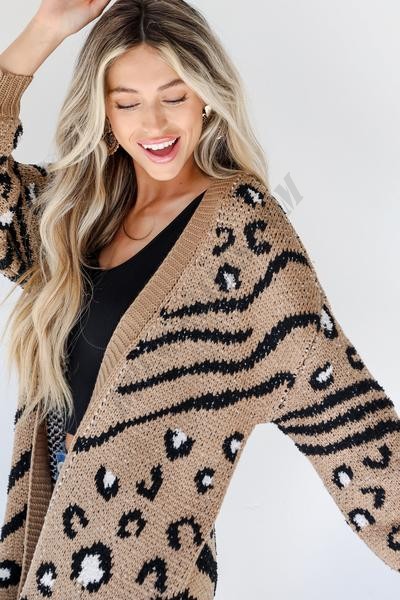 On Discount ● Earn Your Spot Leopard Sweater Cardigan ● Dress Up - -3