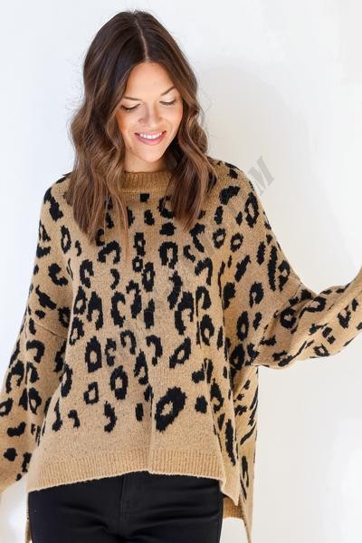 On Discount ● Wild And Cozy Leopard Sweater ● Dress Up - -5