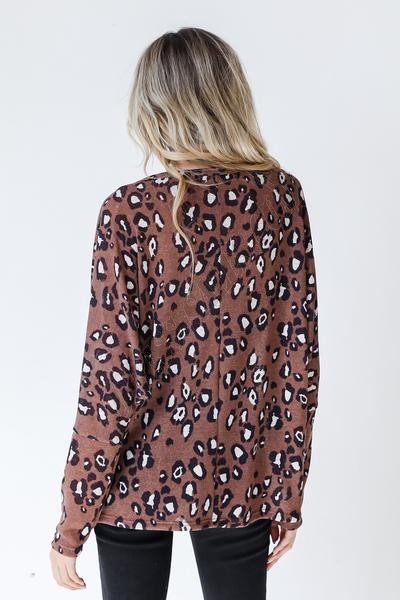 On Discount ● In The Wild Leopard Knit Top ● Dress Up - -8