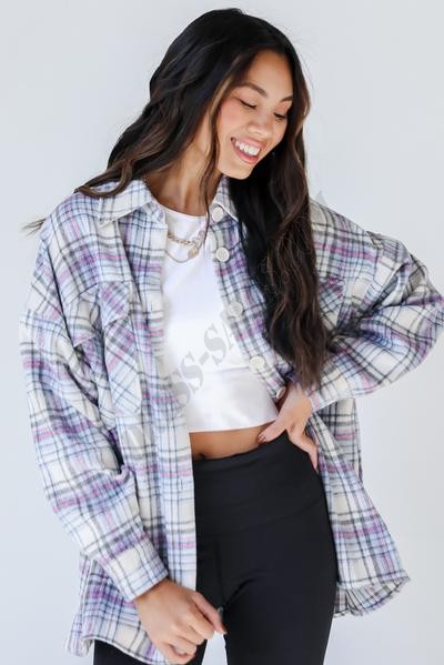 Whatever It Takes Plaid Shacket ● Dress Up Sales - -5