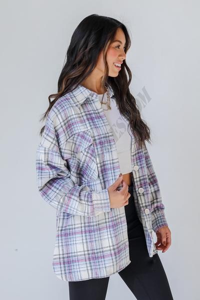 Whatever It Takes Plaid Shacket ● Dress Up Sales - -2