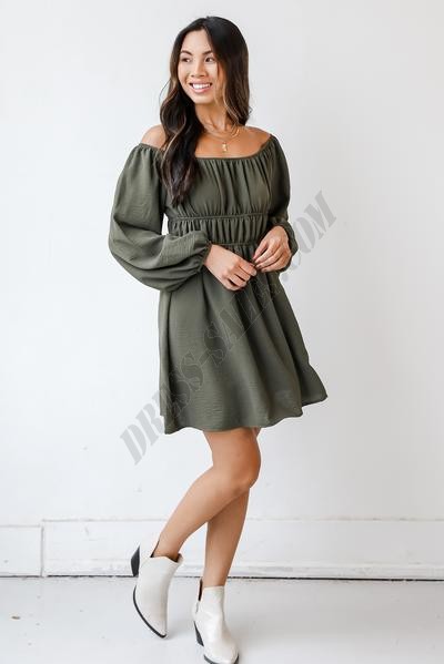 On Discount ● Chance For Us Off-The-Shoulder Dress ● Dress Up - -4
