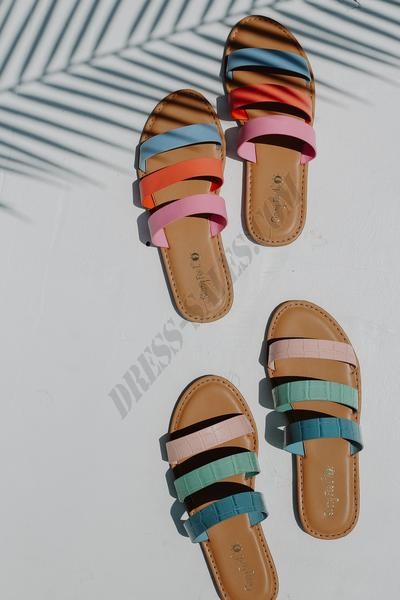 Key West Strappy Slide Sandals ● Dress Up Sales - -6