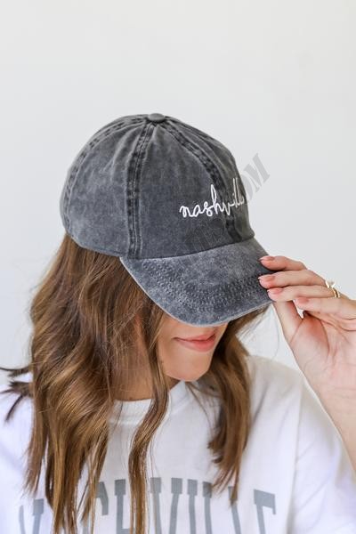 Nashville Script Embroidered Hat ● Dress Up Sales - -2