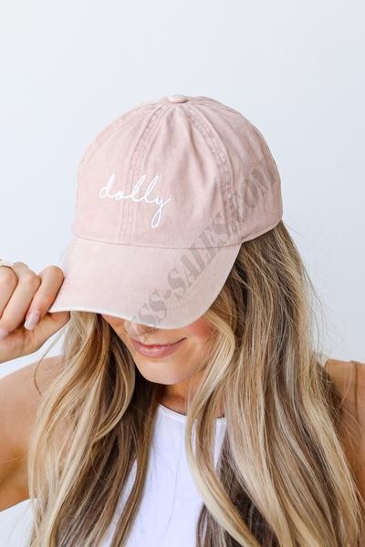 Dolly Script Embroidered Hat ● Dress Up Sales - -1