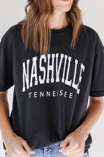 Black Nashville Tee ● Dress Up Sales - -5