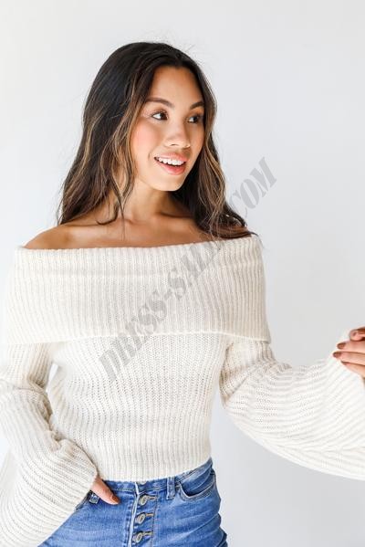 On Discount ● Cozy Love Off-the-Shoulder Sweater ● Dress Up - -9