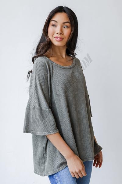 The Essential Waffle Knit Tee ● Dress Up Sales - -2