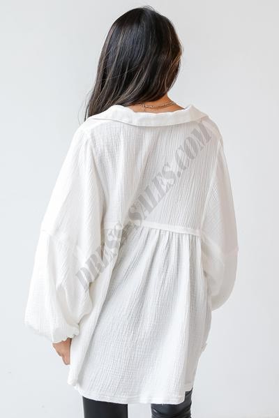 On Discount ● Don't Mind Me Linen Babydoll Blouse ● Dress Up - -14