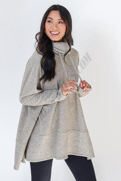 Emily Oversized Cowl Neck Sweater ● Dress Up Sales - -2