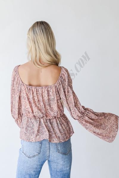 On Discount ● Best Of Blooms Paisley Blouse ● Dress Up - -5