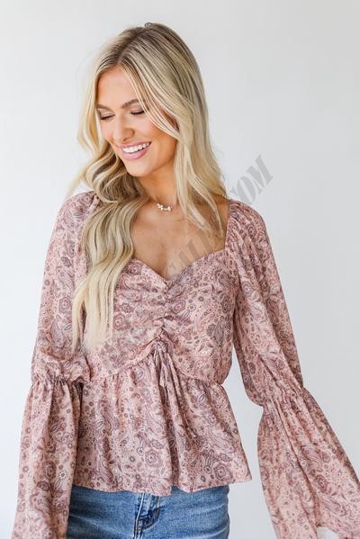 On Discount ● Best Of Blooms Paisley Blouse ● Dress Up - -6