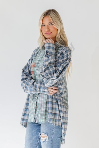 On Discount ● Patchwork Oversized Flannel ● Dress Up - -3