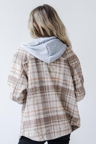 Mountain Weekend Hooded Shacket ● Dress Up Sales - -3
