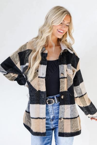 The City Is Calling Plaid Shacket ● Dress Up Sales - -1