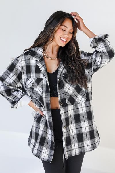 Cozy On By Sherpa Shacket ● Dress Up Sales - -11