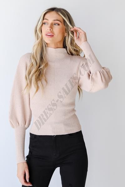 On Discount ● Just Your Type Puff Sleeve Sweater ● Dress Up - -1